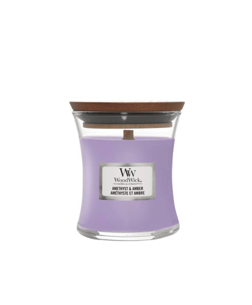 Ароматична свічка Woodwick Mini Amethyst & Amber 85 г
